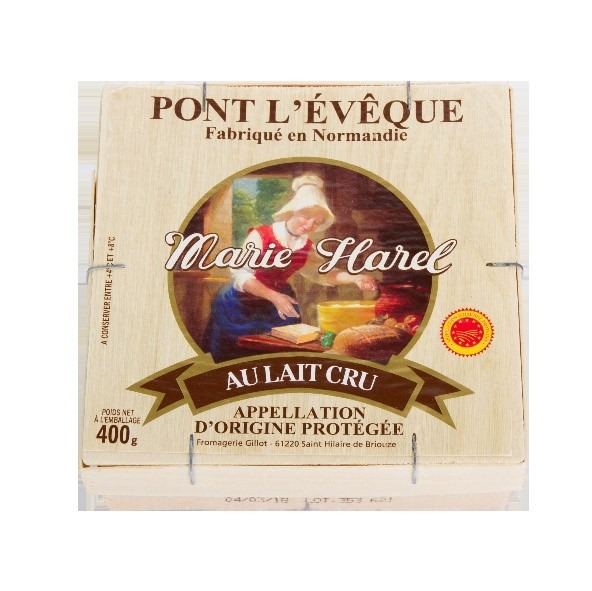 Pont l’evêque cru marie harel 400g : photo du produit rappelé le 25/02/2025