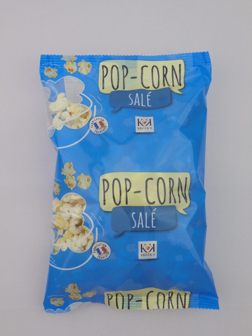 Pop-corn sucre Kreek's : photo 2 sur 3 du produit rappelé le 20/03/2024