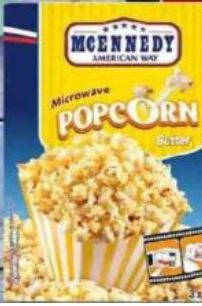 Popcorn micro-ondable Mcennedy : photo du produit rappelé le 28/04/2023