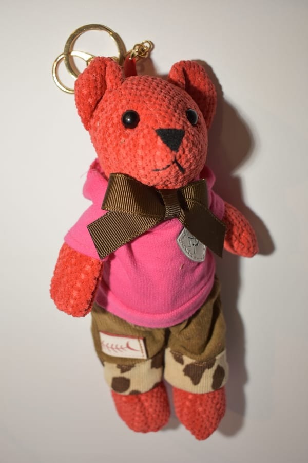 Porte-clé nounours : photo du produit rappelé le 16/08/2022