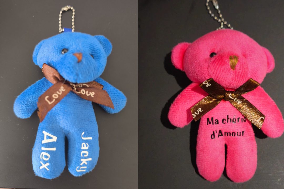Porte clé ourson : photo du produit rappelé le 26/11/2024