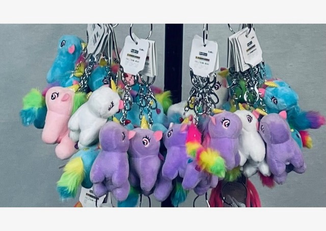Porte-clés peluche licorne Freestyle : photo du produit rappelé le 19/09/2022