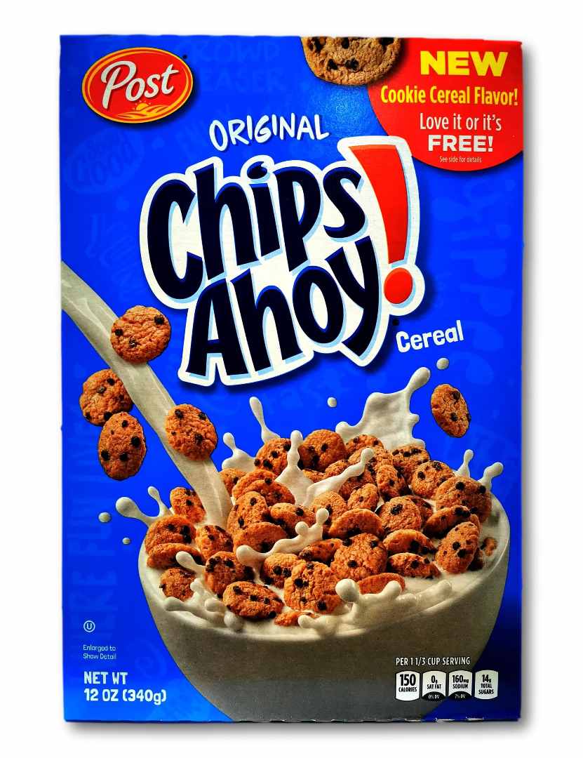 Post original chips ahoy cereal : photo du produit rappelé le 02/08/2022