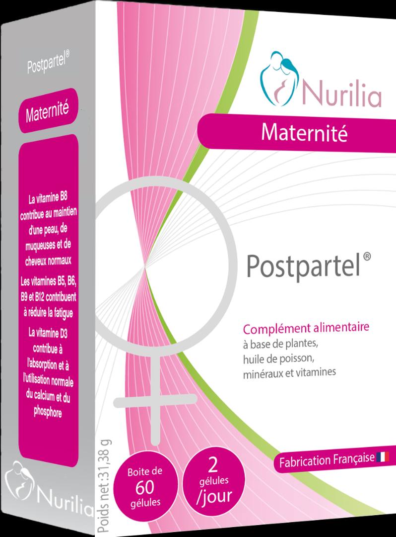 Postpartel Nurilia : photo du produit rappelé le 15/11/2021