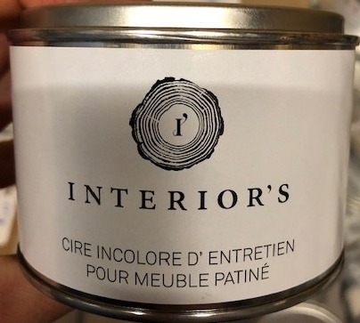 Pot de cire incolore Interior's : photo du produit rappelé le 15/02/2024