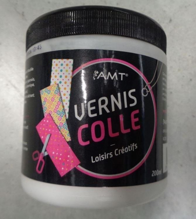 Pot de vernis colle 200ml A.M.T./Fevicol : photo du produit rappelé le 16/06/2022