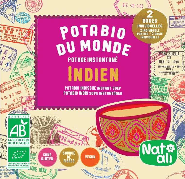 Potabio instantané indien Natali : photo du produit rappelé le 10/12/2021
