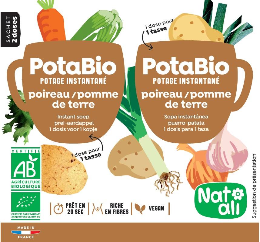 Potabio instantané poireau pomme de terre Natali : photo du produit rappelé le 10/12/2021