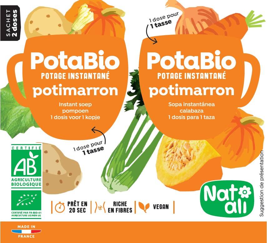Potabio instantané potimarron Natali : photo du produit rappelé le 10/12/2021