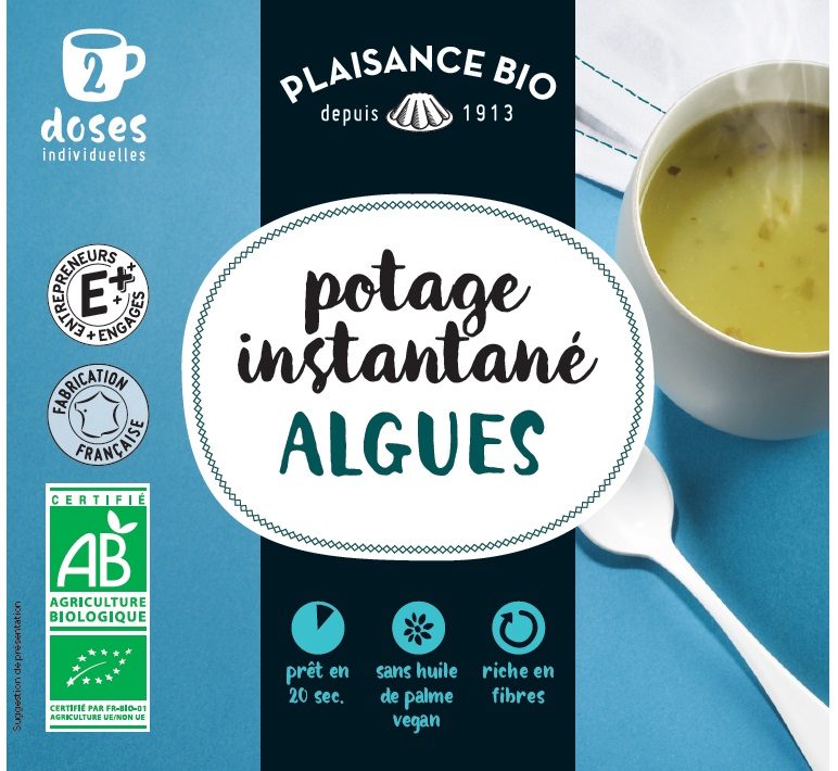 Potage instantané bio algues Plaisance BIO : photo du produit rappelé le 10/12/2021