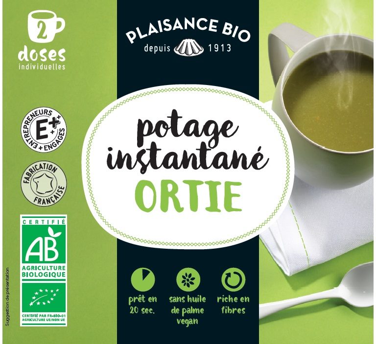 Potage instantané bio ortie Plaisance BIO : photo du produit rappelé le 10/12/2021