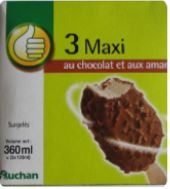 Pouce batonnets maxi chocolat et amandes : photo du produit rappelé le 03/12/2021