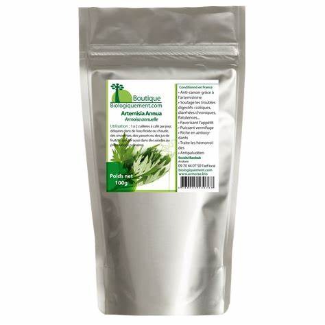 Poudre d'artemisia annua Biologiquement : photo du produit rappelé le 15/09/2022