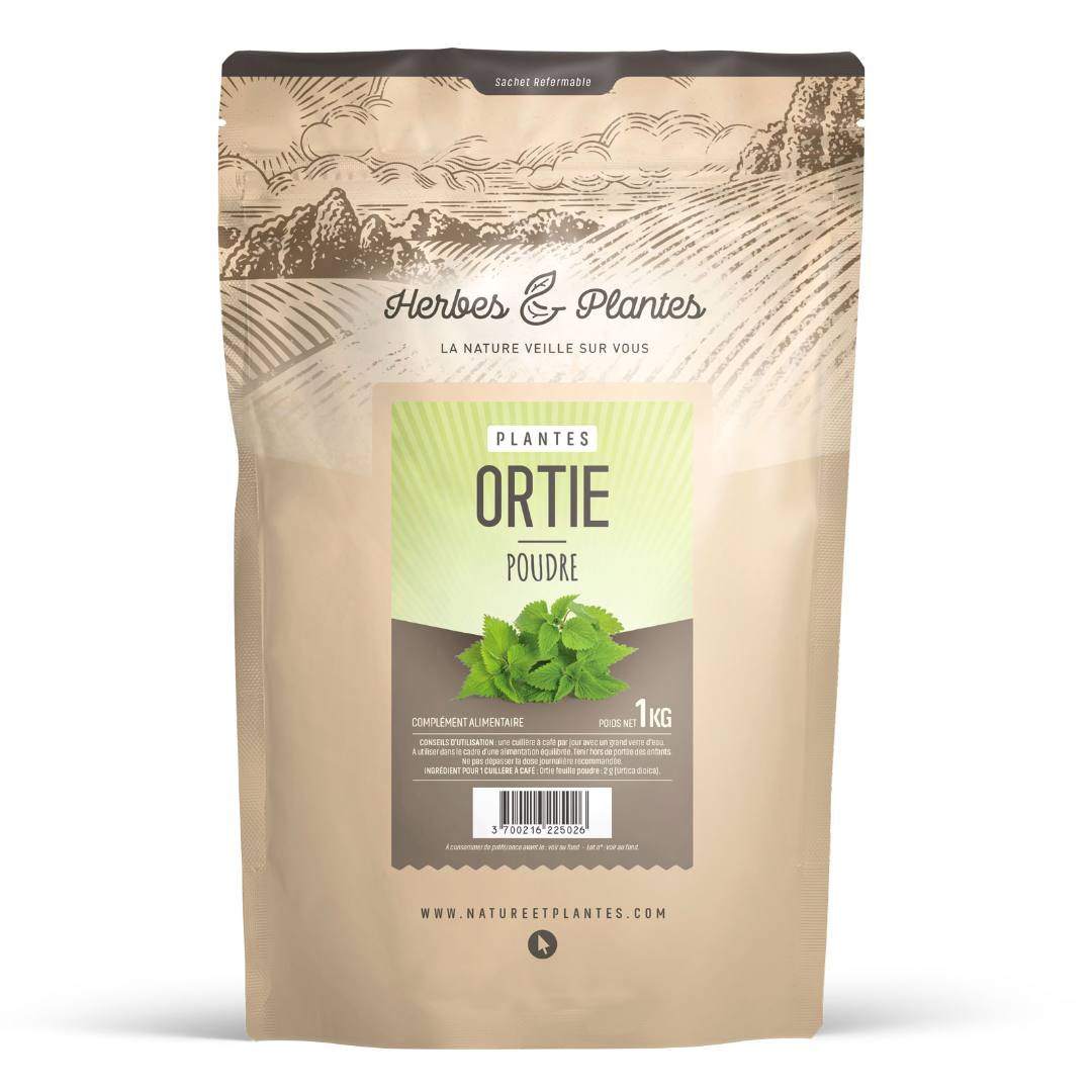 Poudre d'ortie piquante feuille Herbes et Plantes : photo du produit rappelé le 09/03/2023
