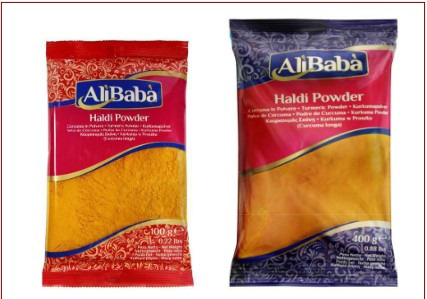 Poudre de curcuma Ali Baba : photo du produit rappelé le 23/10/2025