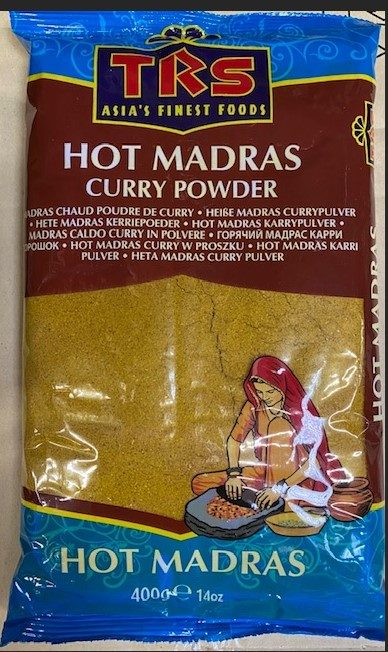 Poudre de curry madras piquant 400gx10 TRS : photo du produit rappelé le 17/08/2022
