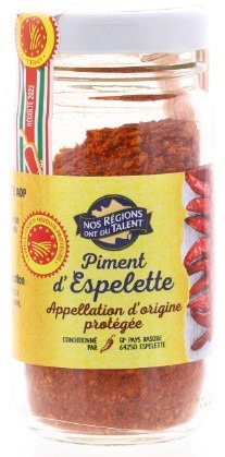 Poudre de piment d'espelette AOP Nos Régions Ont du Talent : photo du produit rappelé le 08/12/2023