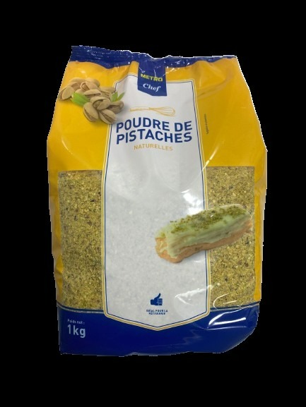 Poudre de pistache naturelle 1kg Metro Chef : photo du produit rappelé le 21/03/2024