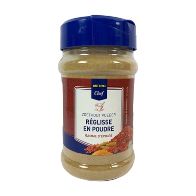 Poudre de réglisse 140g Metro Chef : photo du produit rappelé le 05/07/2022