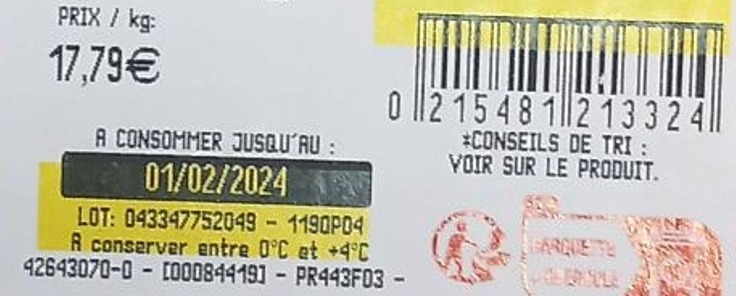 Poularde farcie aux cèpes et aux girolles cuisinés en persillade Maitre Coq : photo 2 sur 2 du produit rappelé le 21/12/2023