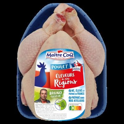 Poulet blanc eleveurs de nos regions maitre coq : photo du produit rappelé le 17/07/2023