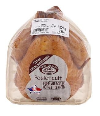 Poulet cuit fumé L'Etal du Volailler : photo du produit rappelé le 24/10/2022