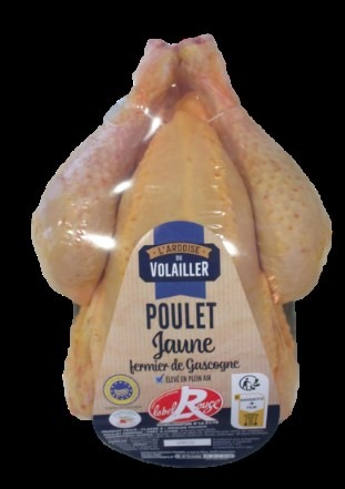Poulet jaune label rouge gascogne 1.4kg L'Ardoise du Volailler (franprix) : photo du produit rappelé le 16/02/2024