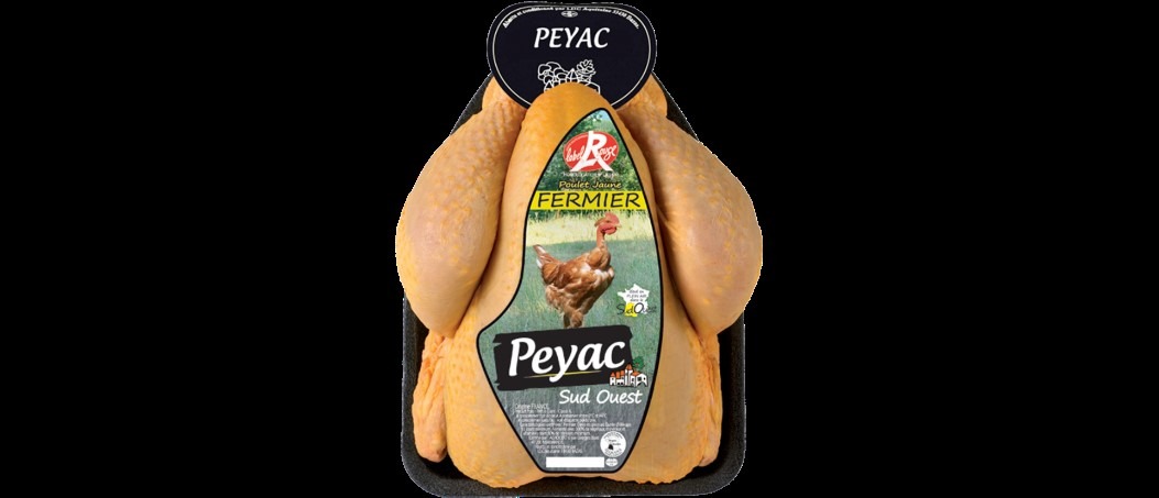 Poulet label rouge sud ouest jaune peyac s/atm : photo du produit rappelé le 19/02/2024