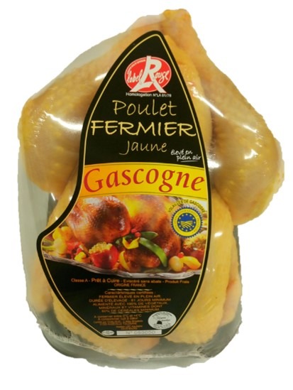 Poulet lr jaune gasgogne Fermier de Gascogne : photo 2 sur 3 du produit rappelé le 16/02/2024