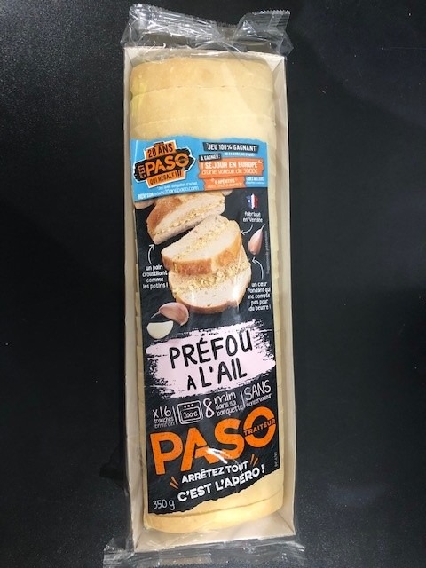 Préfou à l'ail Paso : photo du produit rappelé le 05/05/2023