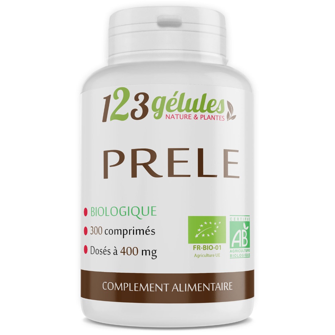 Prêle biologique en comprimés 400mg 123GELULES : photo du produit rappelé le 30/11/2021