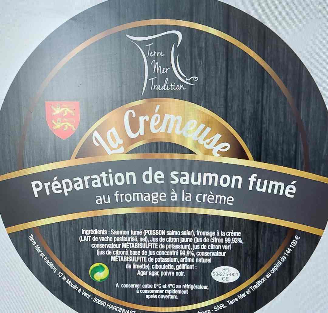 Preparation culinaire a base de saumon fumé Terre Mer et Tradition : photo du produit rappelé le 22/04/2025
