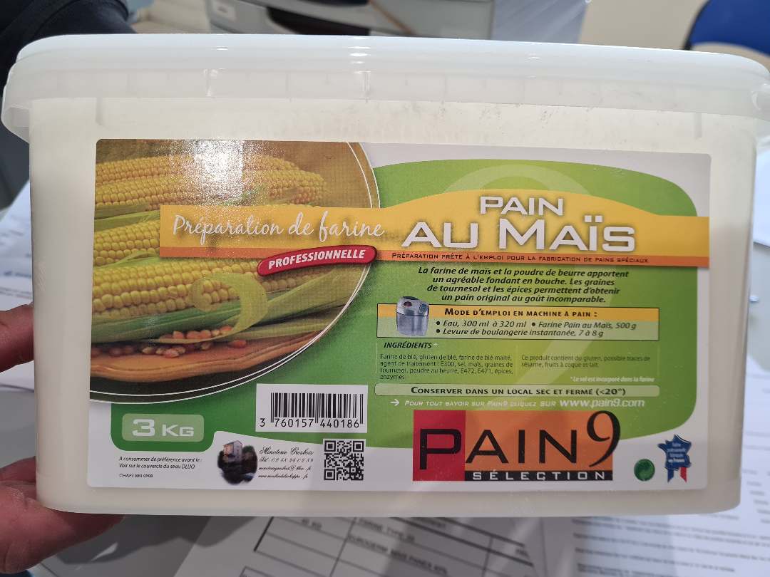 Preparation de farine Pain 9 : photo du produit rappelé le 12/05/2021