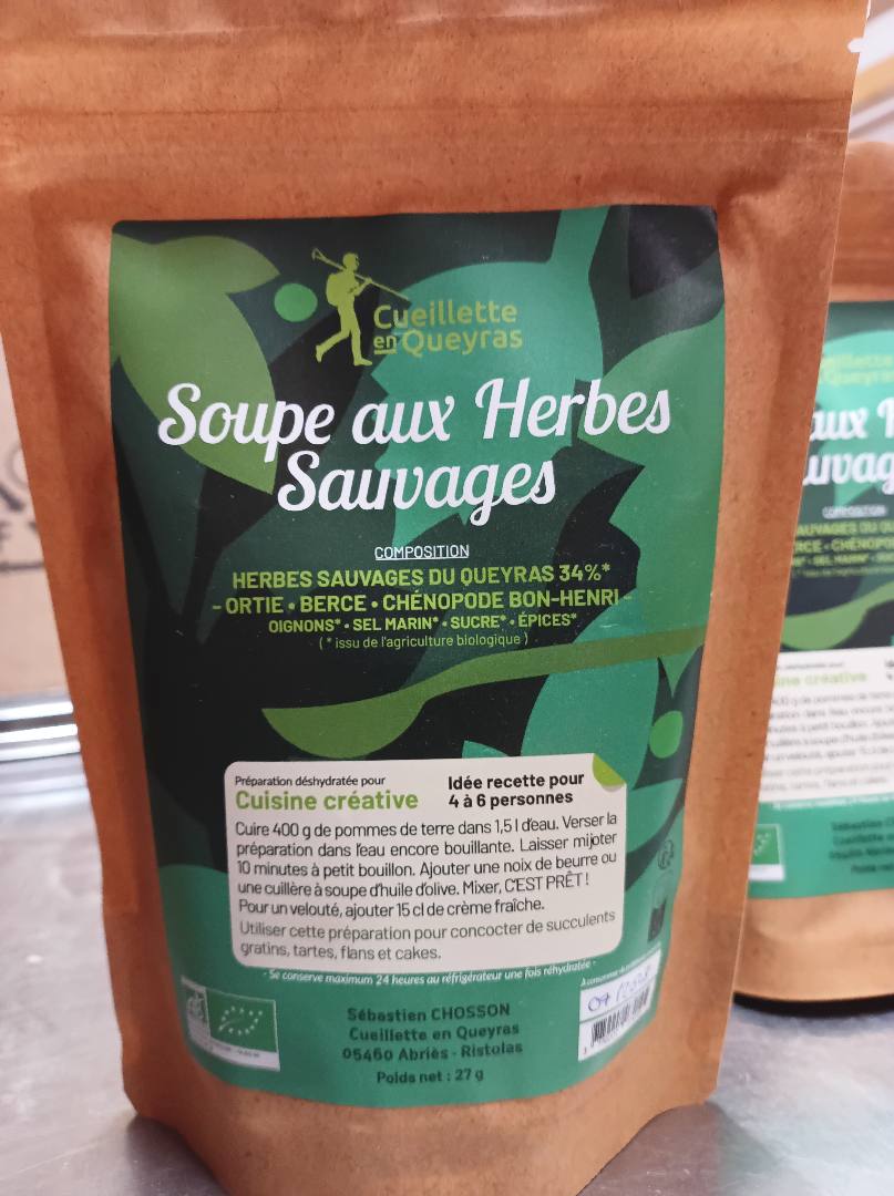 Préparation déshydratée pour soupe aux herbes Cueillette en Queyras : photo du produit rappelé le 22/10/2025