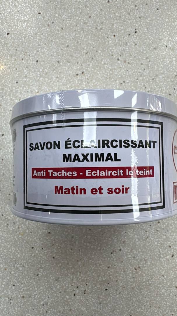 Preparation - savon eclaircissant maximal - 250gr HT26 : photo du produit rappelé le 07/08/2025