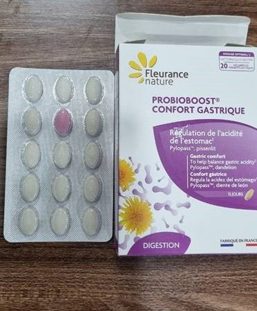 Probioboost confort gastrique Fleurance Nature : photo 2 sur 2 du produit rappelé le 23/08/2024