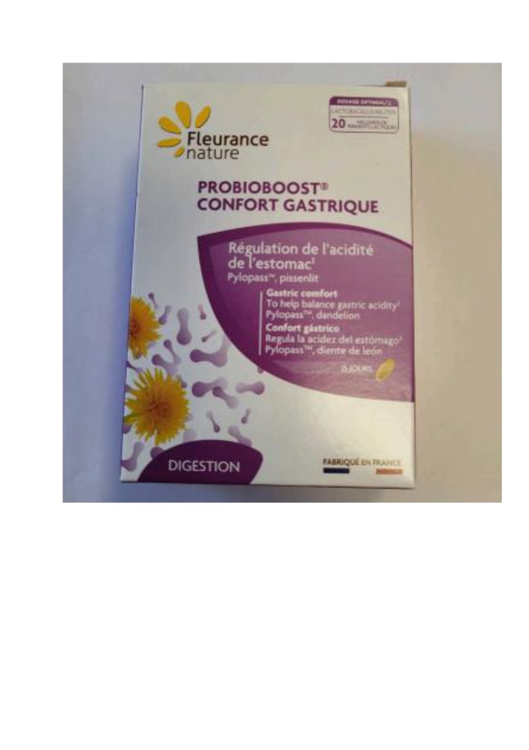 Probioboost confort gastrique Fleurance Nature : photo du produit rappelé le 09/09/2024