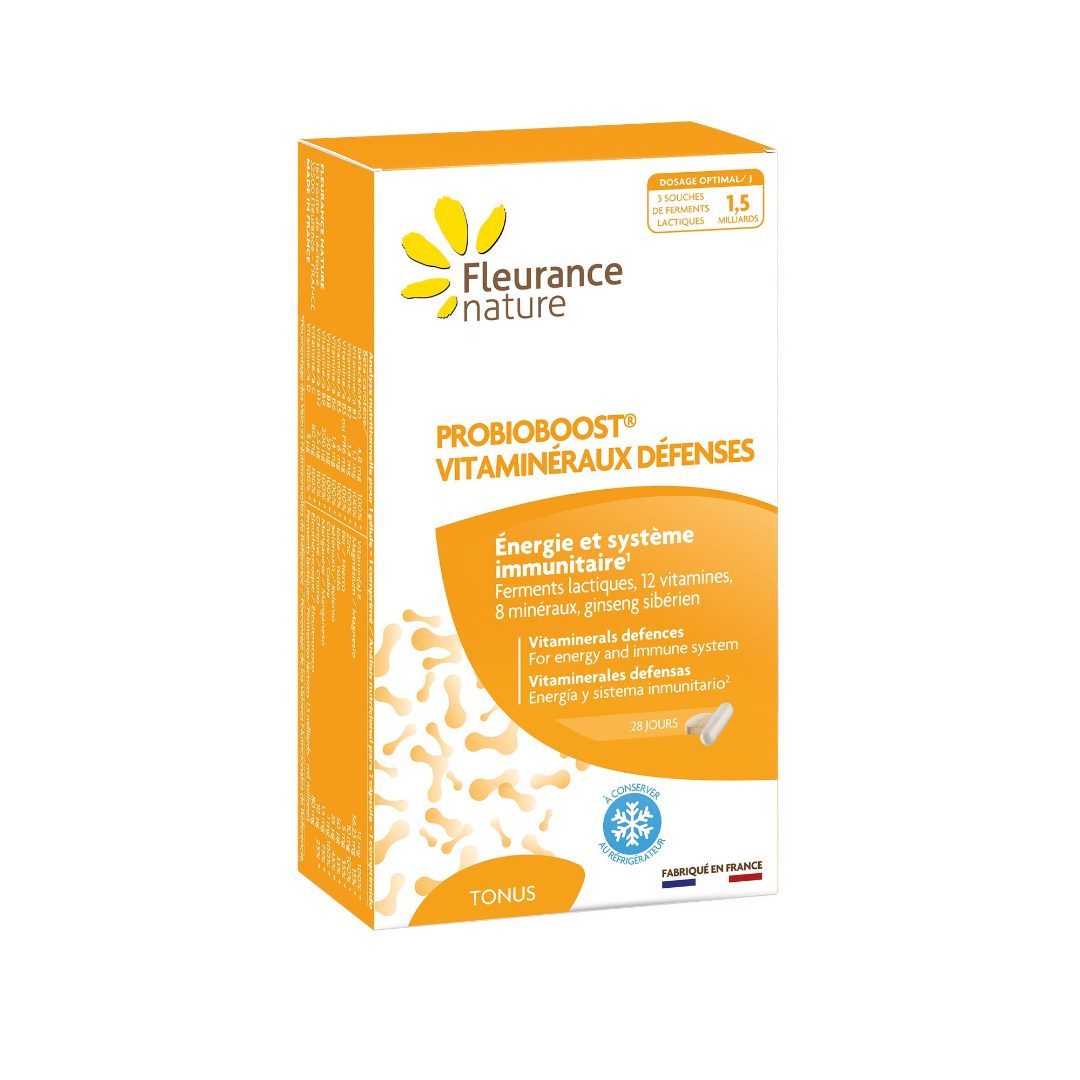 Probioboost vitaminéraux défenses Fleurance Nature : photo du produit rappelé le 17/03/2022