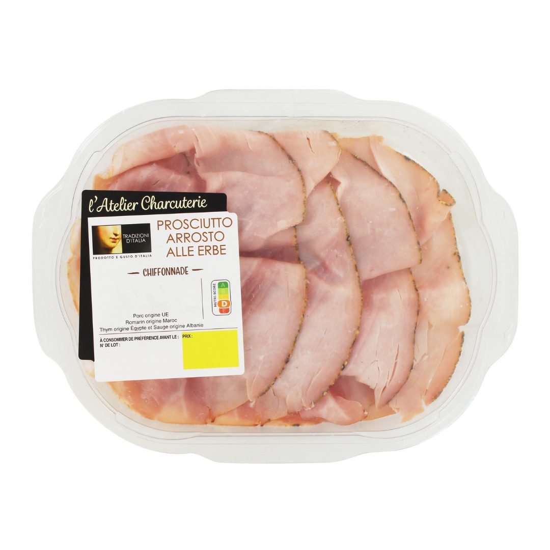 Prosciutto alle erbe 100g L’Atelier Charcuterie Tradizioni d’Italia : photo du produit rappelé le 19/11/2022