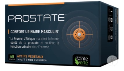 Prostate 60 comprimés Santé Verte : photo du produit rappelé le 02/09/2021