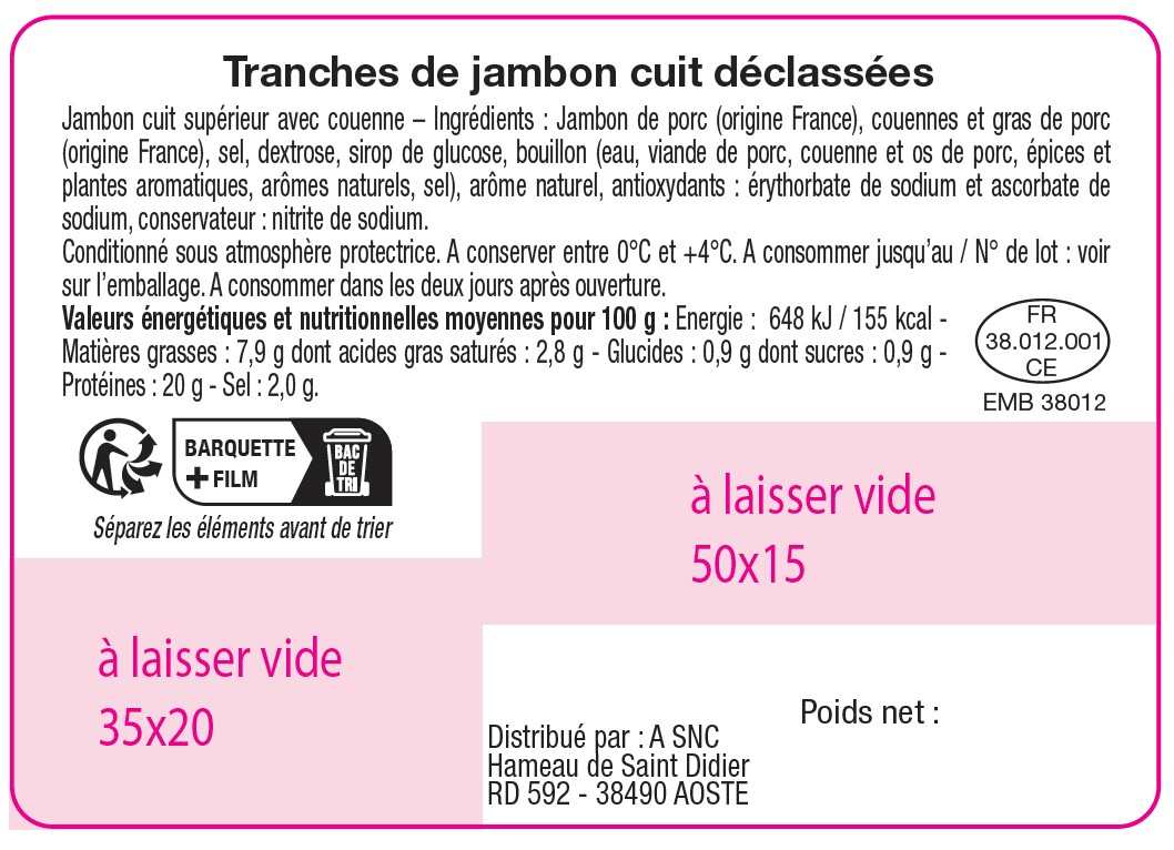 Pt jbon cuit sup c6p : photo du produit rappelé le 06/03/2026