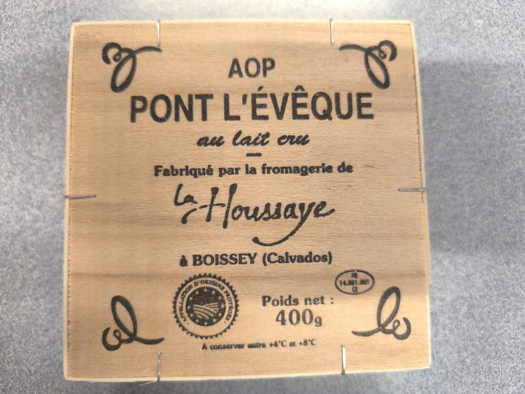 Pt l eveque AOP cru 400g La Houssaye : photo du produit rappelé le 28/05/2026