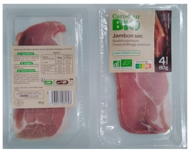 Ptr jbon bio Carrefour 4 tr 80 g : photo du produit rappelé le 25/07/2022