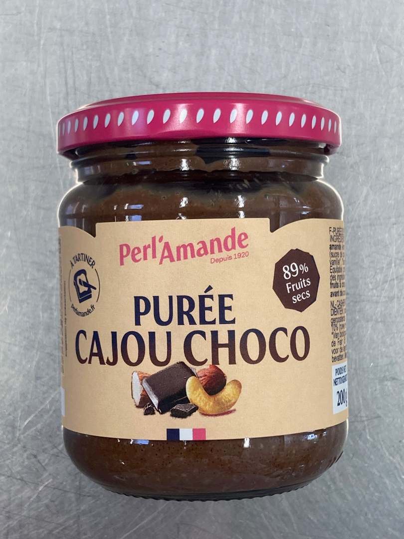 Puree cajou choco Perl'amande : photo du produit rappelé le 16/02/2024