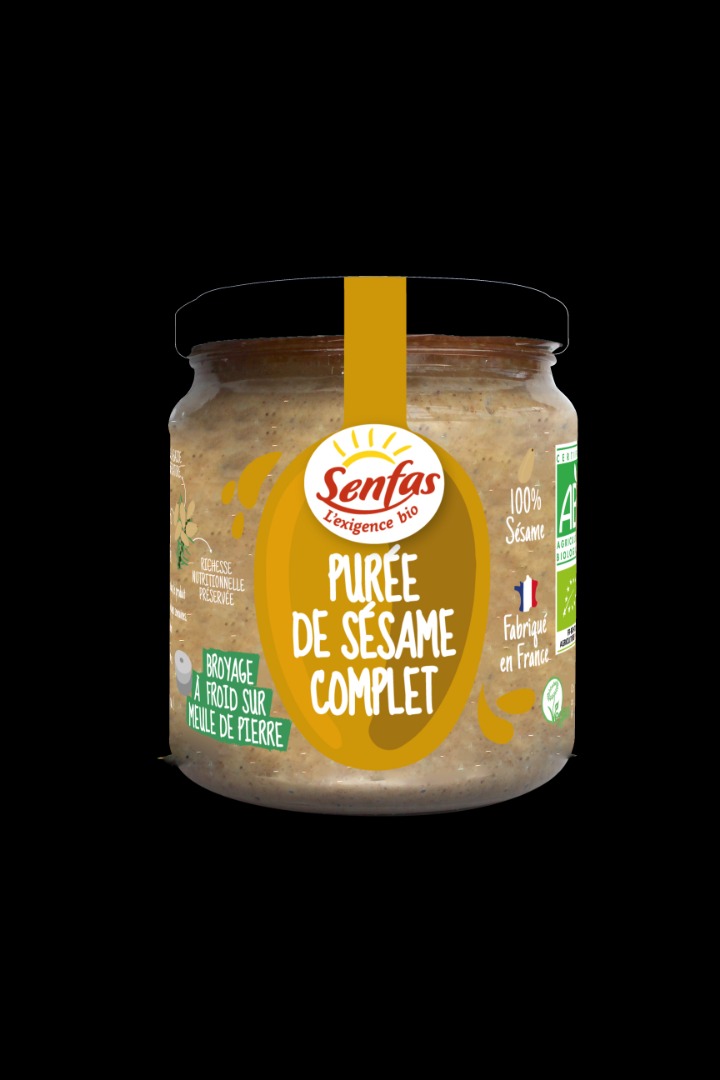 Purée de sésame complet Senfas : photo du produit rappelé le 26/05/2025