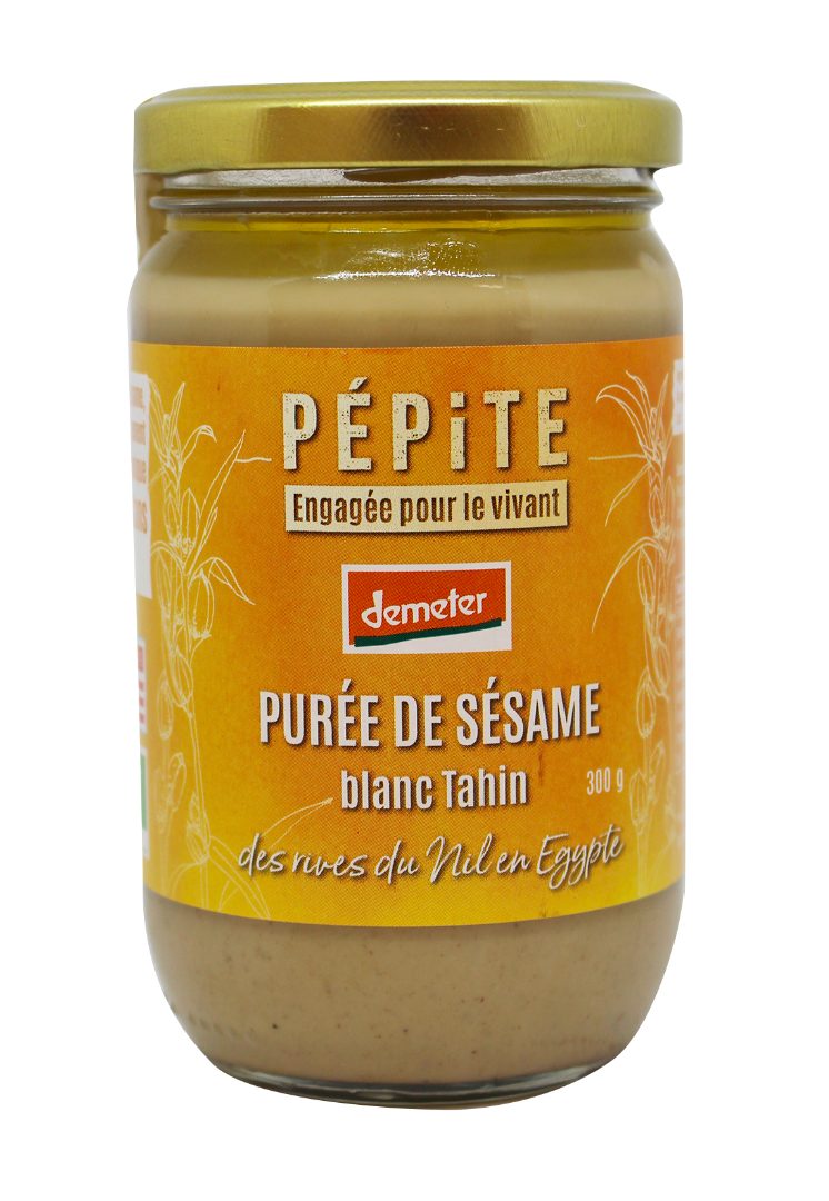 Purée de sésame* demeter d'egypte - blanc - 300 g x 8 Pépite : photo du produit rappelé le 23/09/2026