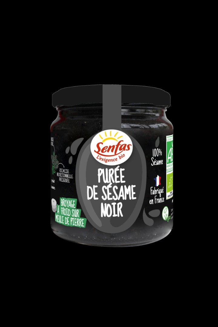 Purée de sésame noir Senfas : photo du produit rappelé le 26/05/2025