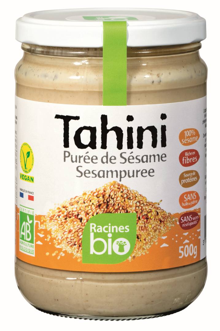 Purée de sésame tahini Racines BIO : photo du produit rappelé le 26/05/2025
