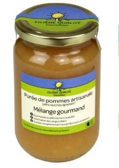 Purées de pommes artisanales sans sucres ajoutés Filière Qualité Carrefour : photo 2 sur 2 du produit rappelé le 18/08/2021