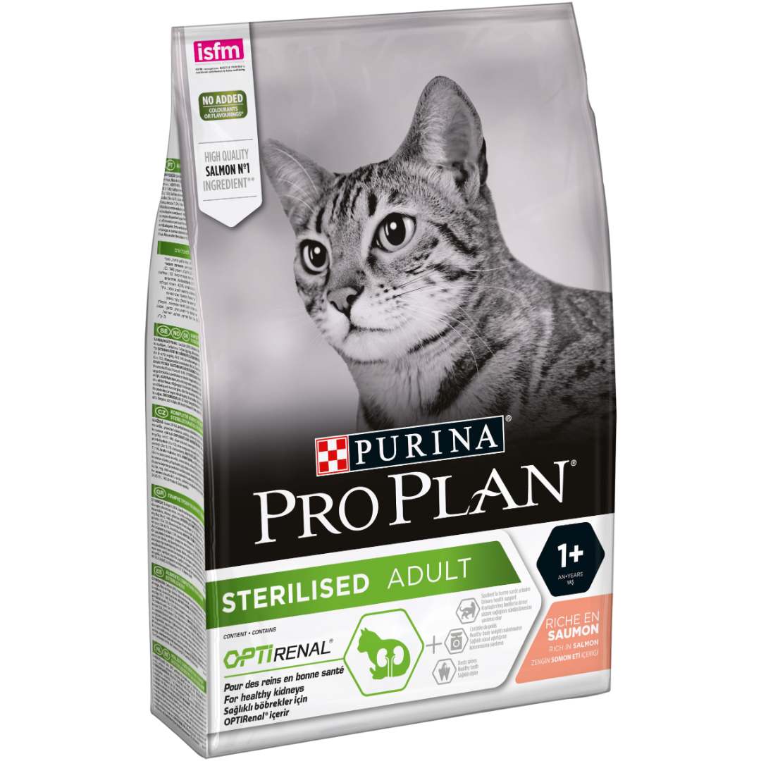 Purina® pro plan® sterilised adult 1+, riche en saumon : photo du produit rappelé le 08/07/2022